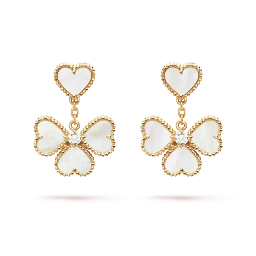 ¡®Veyra Jewelry¡¯CLOVER SWEET WHITE MOP EARRINGS