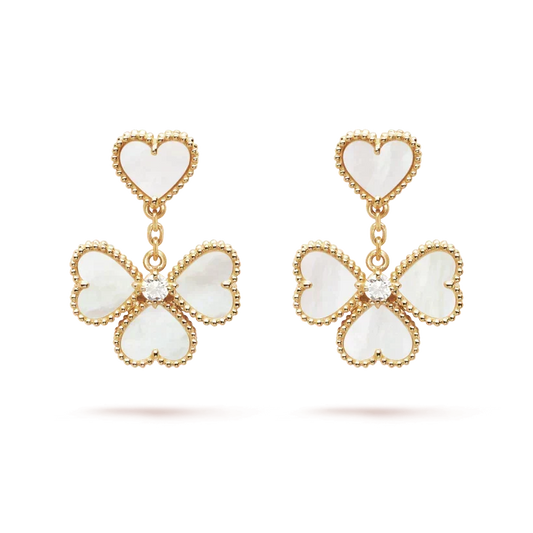 ¡®Veyra Jewelry¡¯CLOVER SWEET WHITE MOP EARRINGS