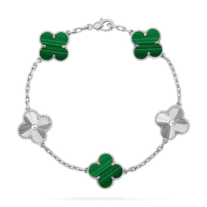 [Veyra Jewelry]New  CLOVER 5 MOTIF MALACHITE BRACELET COLLECTION