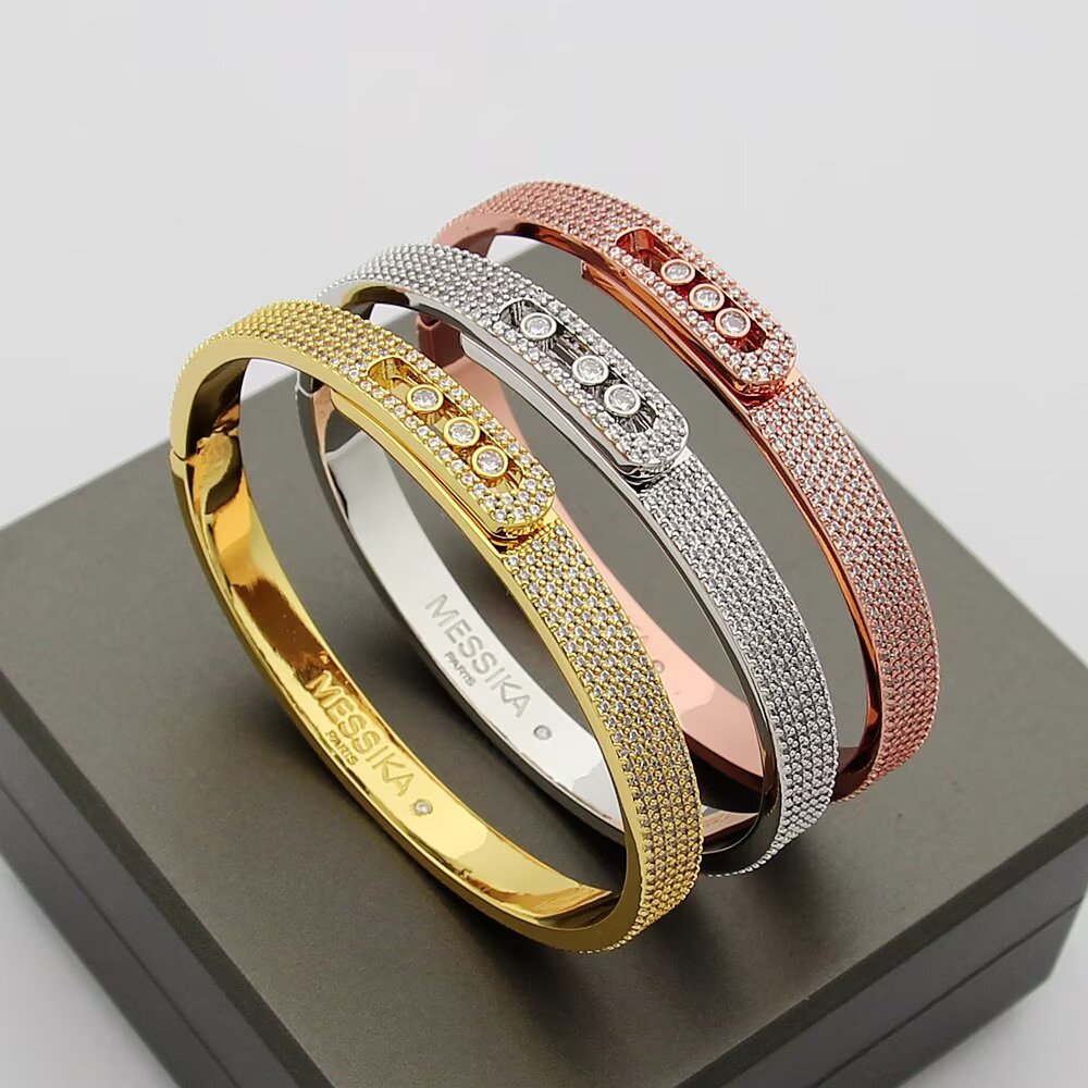 [Veyra Jewelry]Move Noa Full Pavé Diamond Bangle Bracelet