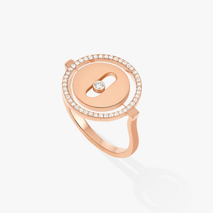 [Veyra Jewelry]LUCKY MOVE PINK GOLD DIAMOND RING