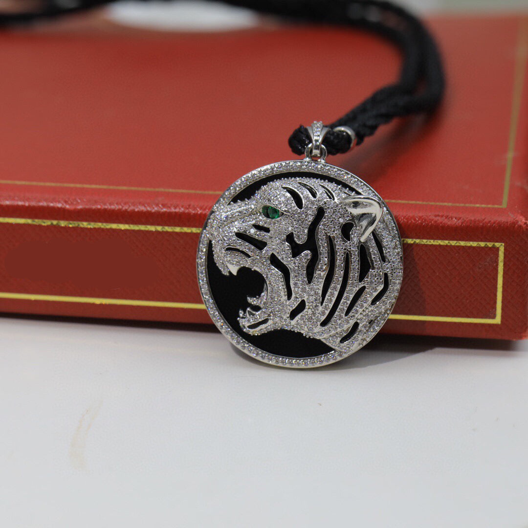 ¡®Veyra Jewelry¡ Openwork Tiger Cord Pendant Necklace