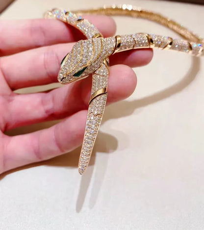 [✨Veyra Jewelry✨]HAUTE COUTURE GOLD SERPENTI NECKLACE