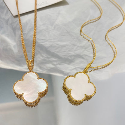 ¡®Veyra Jewelry¡¯CLOVER 25MM MOP LARGE PENDANT NECKLACE