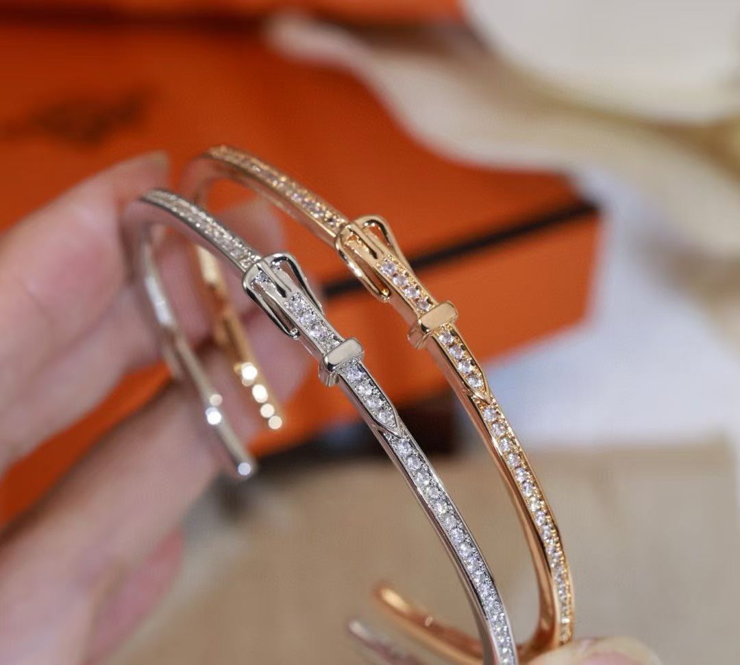 [Veyra Jewelry] DIAMOND-ENCRUSTED BRACELET THREE COLORS
