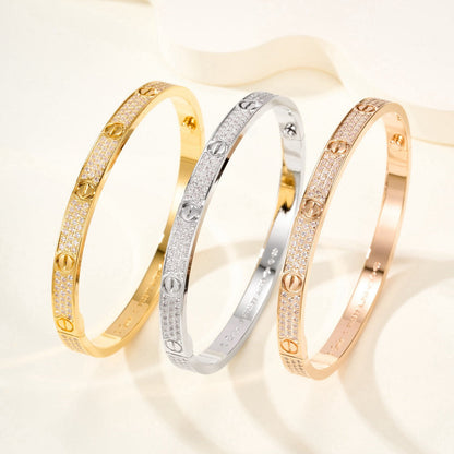 ¡®Veyra Jewelry¡¯LOVE BRACELET 4.8MM DIAMOND-PAVED