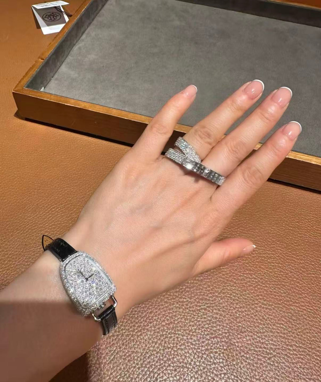 ¡®Veyra Jewelry¡¯NEW STYLE FULL CIRCLE DOUBLE DIAMOND RING