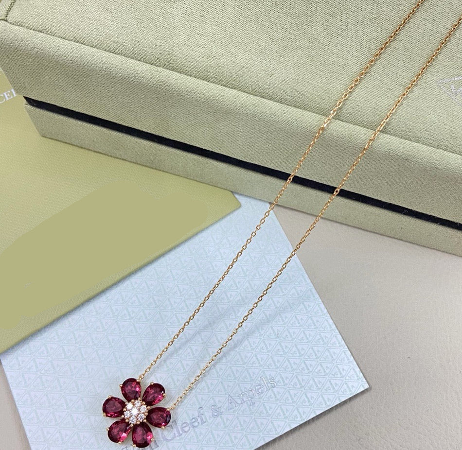 [Veyra Jewelry] flower necklace
