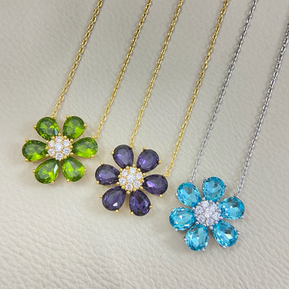 [Veyra Jewelry] flower necklace
