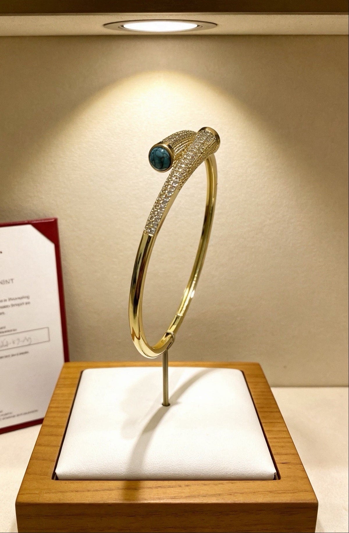 [Veyra Jewelry] Partially Set Diamond Bangle