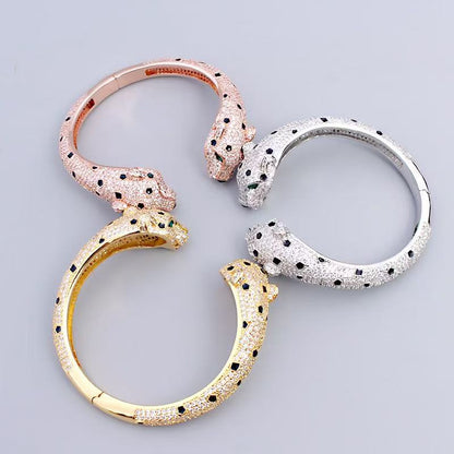 [Veyra Jewelry] Full Diamond Panther Bangle & Ring