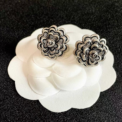 [Veyra Jewelry]Vintage Camellia Earrings