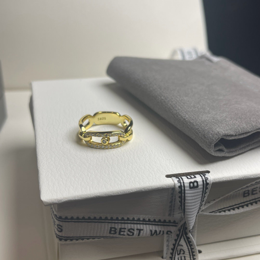 [Veyra Jewelry]Sliding Single Diamond Ring