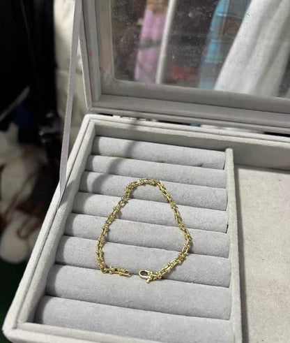 [Veyra Jewelry] T Micro Link Bracelet