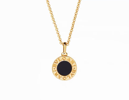 [Veyra Jewelry] T  Round Double-Sided Mother-of-Pearl Necklace