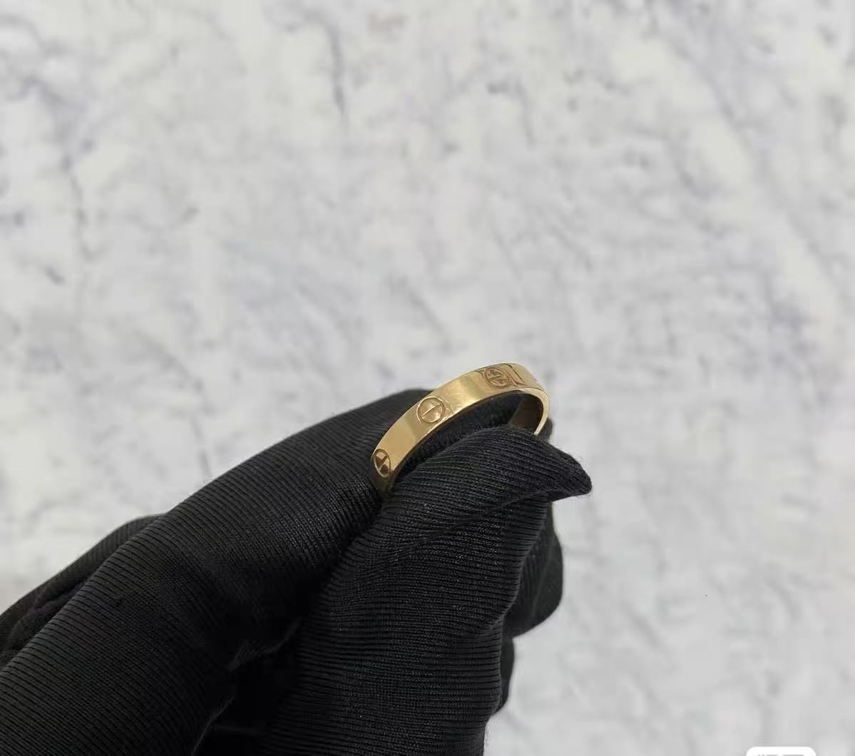 ¡®Veyra Jewelry¡¯LOVE RING 4MM Plain version, GOLD