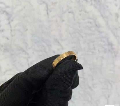 ¡®Veyra Jewelry¡¯LOVE RING 4MM Plain version, GOLD
