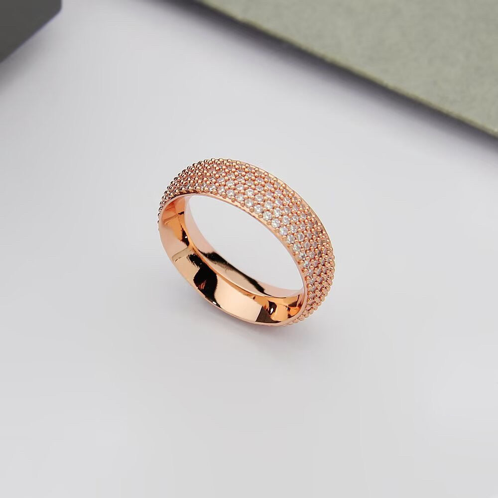 [Veyra Jewelry]Fiery Full Pavé Diamond Wide Band Ring,