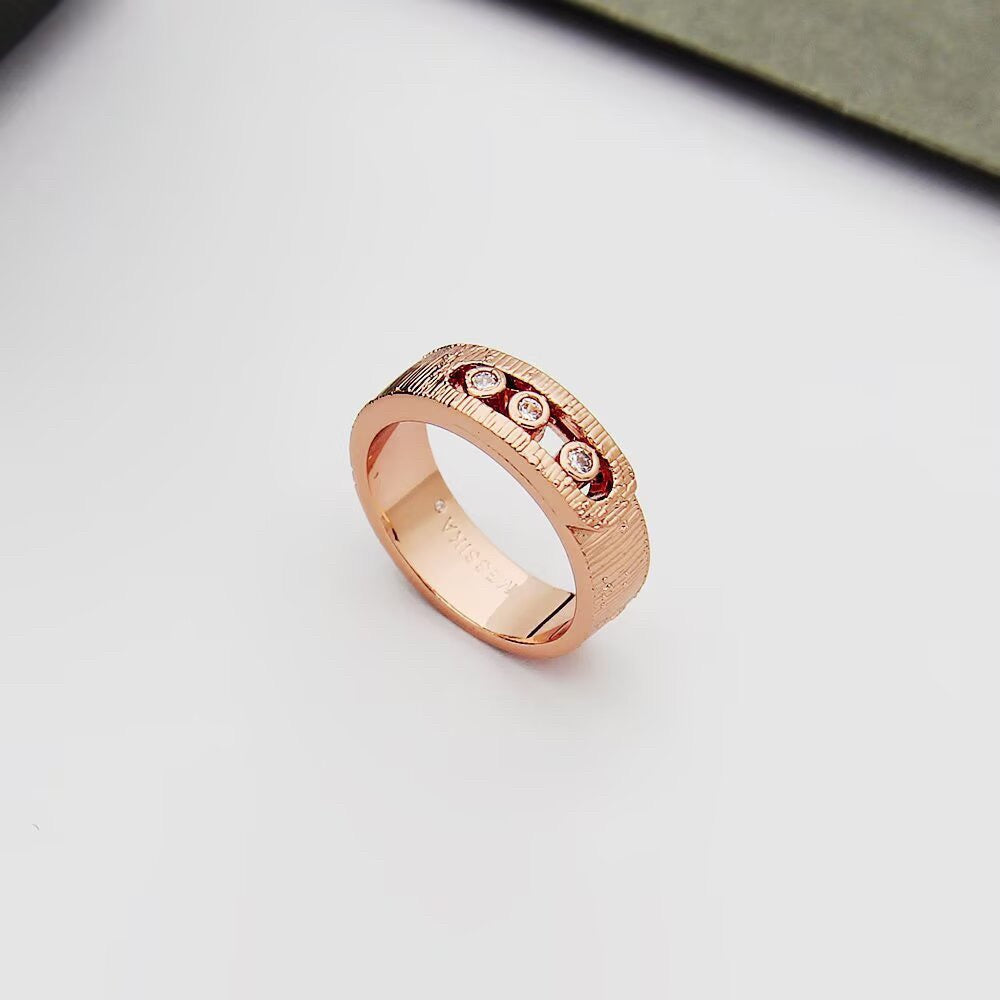 [Veyra Jewelry]Move Wide 3 Moving Diamond Men's Ring