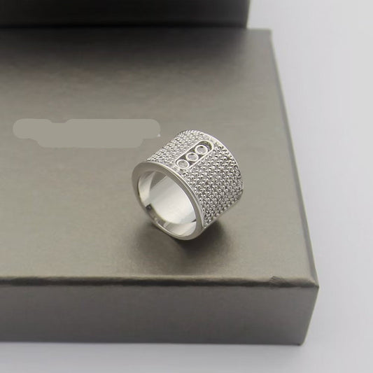 [Veyra Jewelry] Move Wide Full Pavé Diamond Ring
