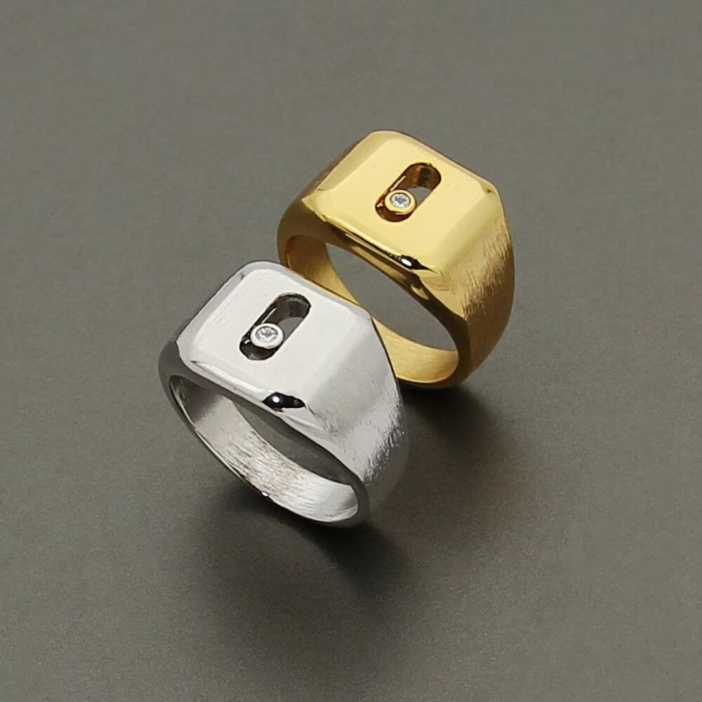[Veyra Jewelry] My Move Natural Titanium Signet Ring