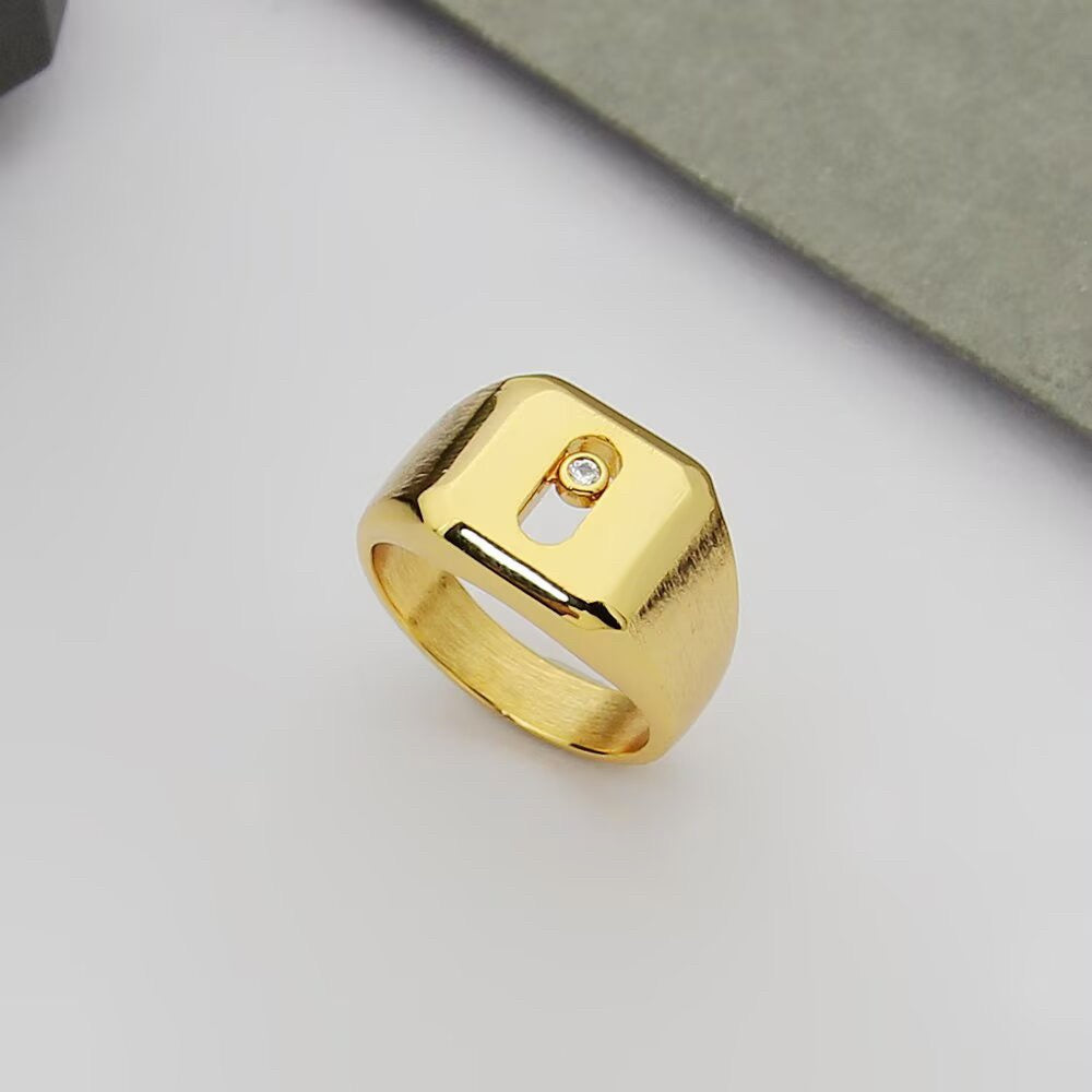 [Veyra Jewelry] My Move Natural Titanium Signet Ring