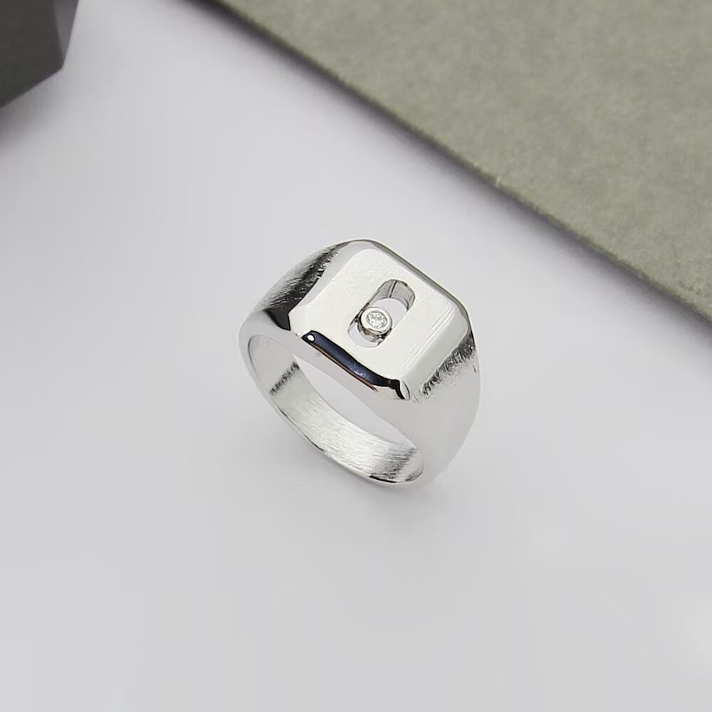 [Veyra Jewelry] My Move Natural Titanium Signet Ring