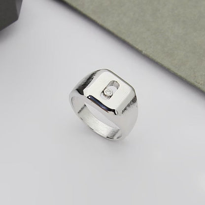 [Veyra Jewelry] My Move Natural Titanium Signet Ring