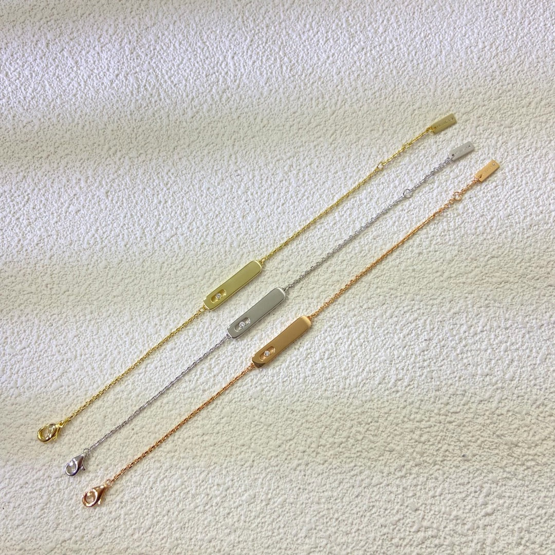 [Veyra Jewelry]My First Diamond Bracelet(Adjustable)