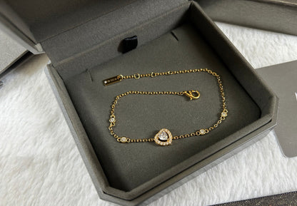[Veyra Jewelry]Heart Sliding Diamond Bracelet