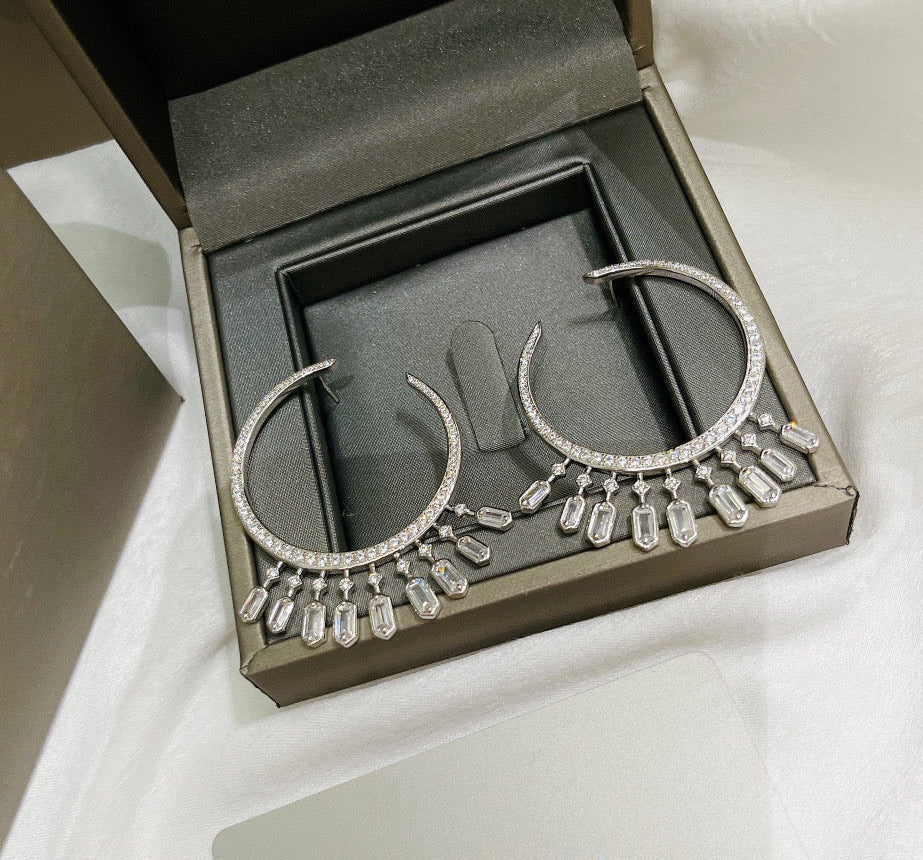 [Veyra Jewelry] Kate Moss Tassel Hoop Earrings