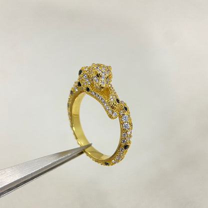 ¡®Veyra Jewelry¡¯Double‑Panther Open Ring