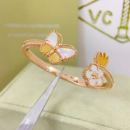¡®Veyra Jewelry¡¯Lucky Alhambra Butterfly & Clover Open Bangle,