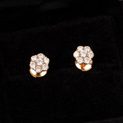 ¡®Veyra Jewelry¡¯Fleurette Stud Earrings, 18K Gold‑Plated, 7‑Stone