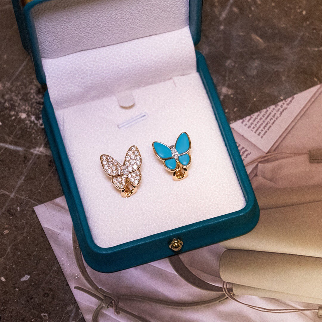 ¡®Veyra Jewelry¡¯Asymmetrical Butterfly Earclips