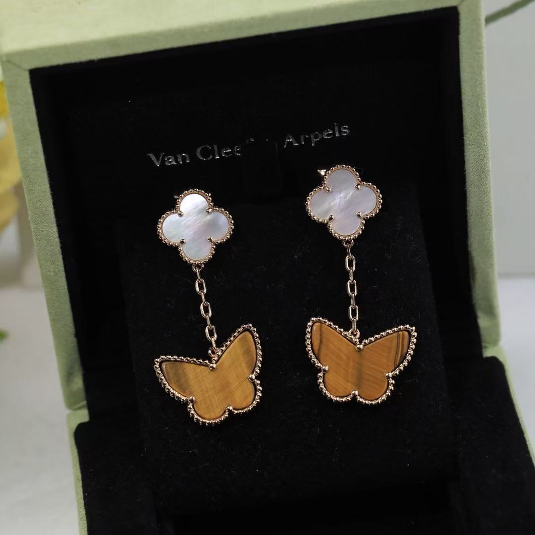 ¡®Veyra Jewelry¡¯CLOVER MEDIUM 1 MOTIFS CARNELIAN  DIAMOND earrings