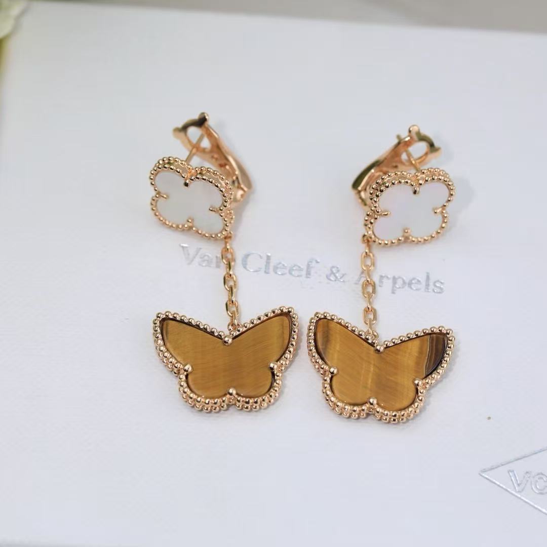 ¡®Veyra Jewelry¡¯CLOVER MEDIUM 1 MOTIFS CARNELIAN  DIAMOND earrings