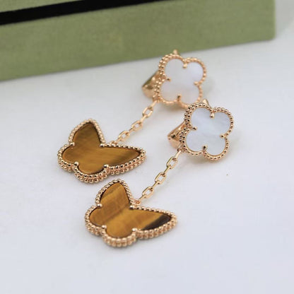 ¡®Veyra Jewelry¡¯CLOVER MEDIUM 1 MOTIFS CARNELIAN  DIAMOND earrings