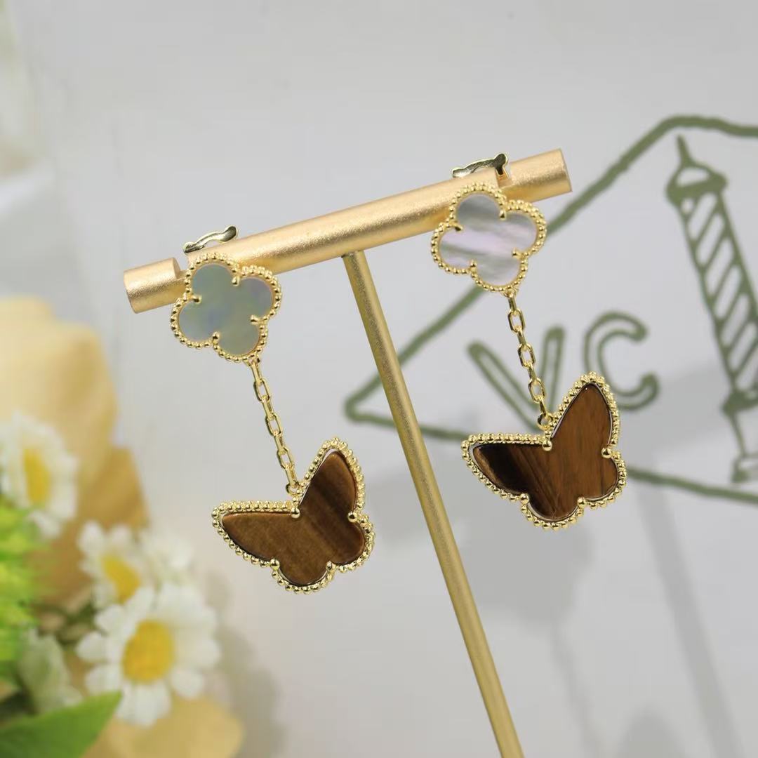 ¡®Veyra Jewelry¡¯CLOVER MEDIUM 1 MOTIFS CARNELIAN  DIAMOND earrings