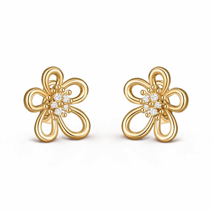 [Veyra Jewelry]Flowerlace Stud Earrings,
