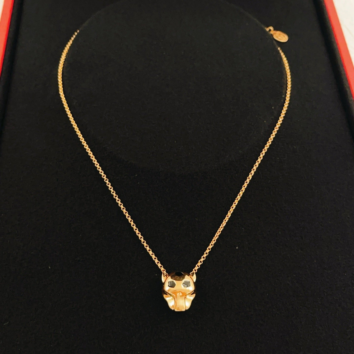 ¡®Veyra Jewelry¡¯Panthère de Cartier Solid Panther‑Head Necklace,