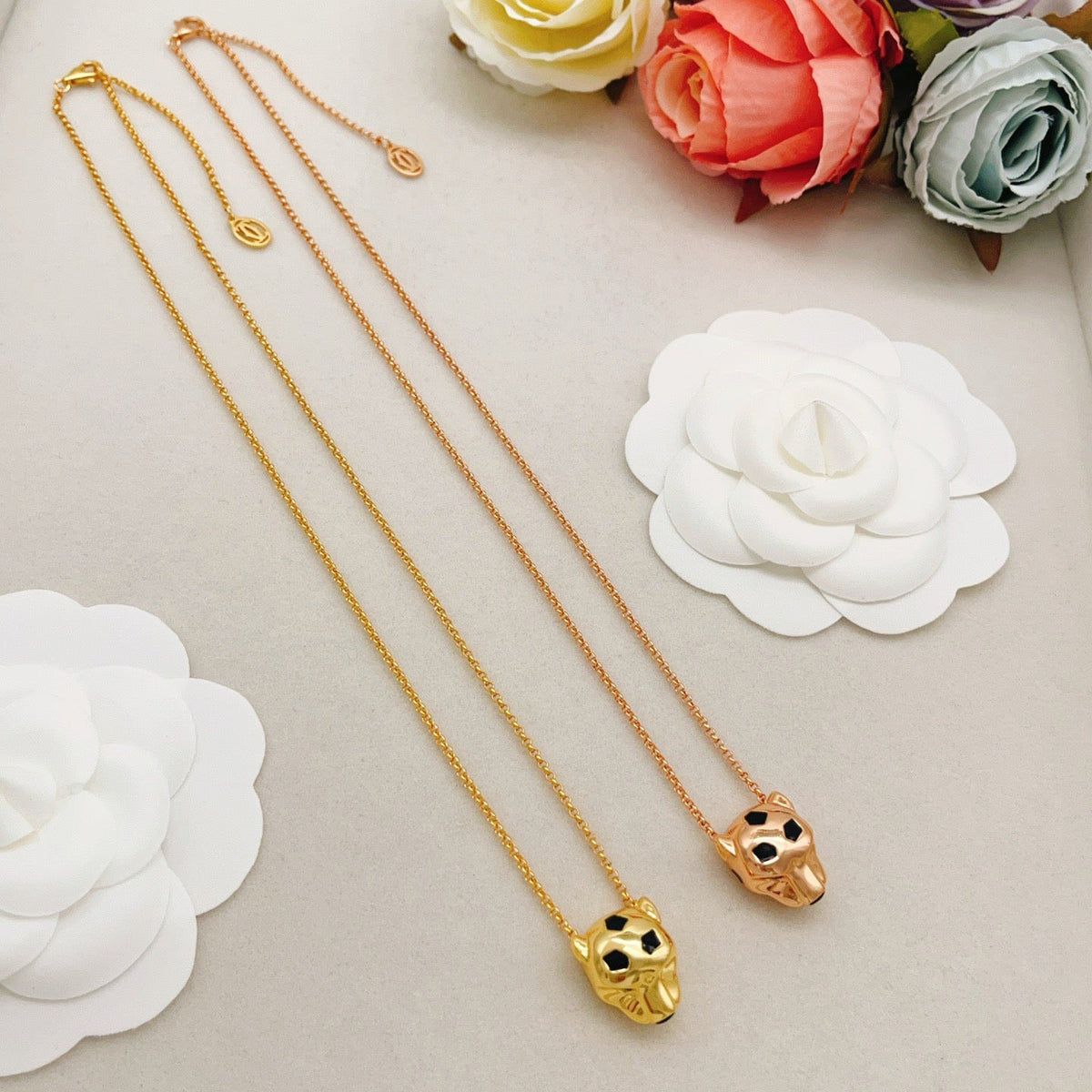 ¡®Veyra Jewelry¡¯Panthère de Cartier Solid Panther‑Head Necklace,