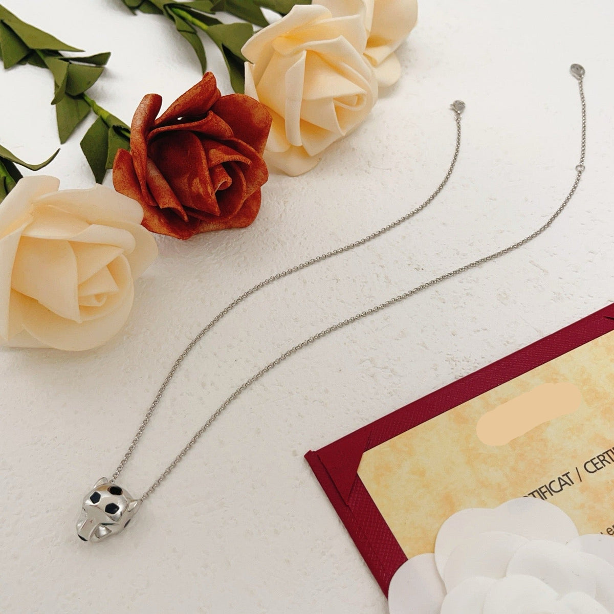 ¡®Veyra Jewelry¡¯Panthère de Cartier Solid Panther‑Head Necklace,