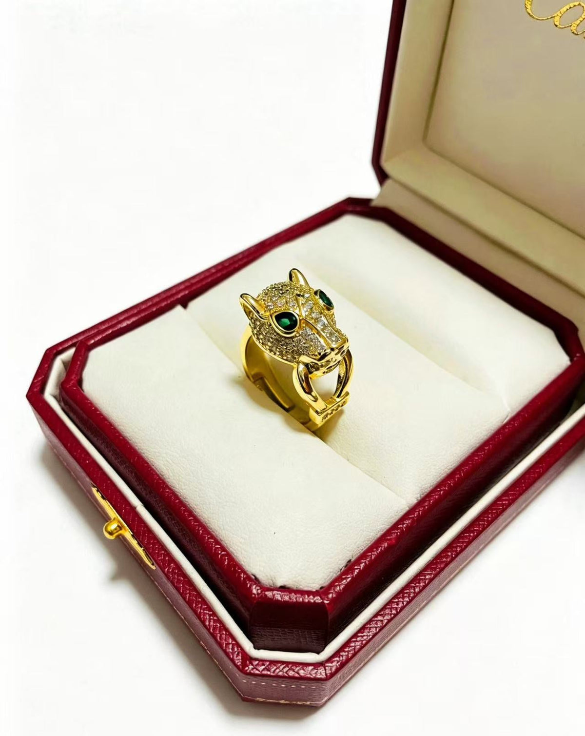 ¡®Veyra Jewelry¡¯  Single Panther‑Head Full‑Pavé Diamond Ring