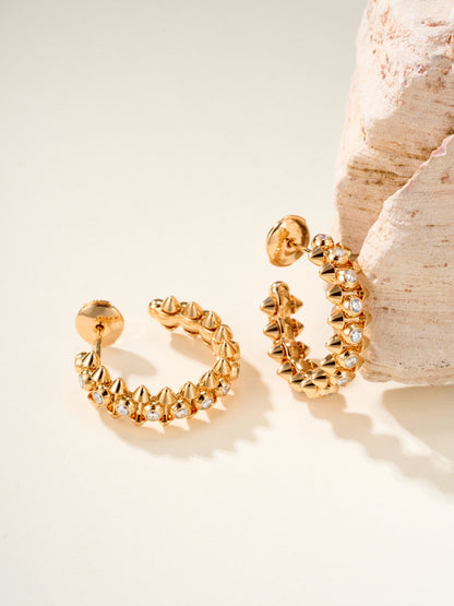 ¡®Veyra Jewelry¡¯Clash‑de  Spiked Diamond Earrings