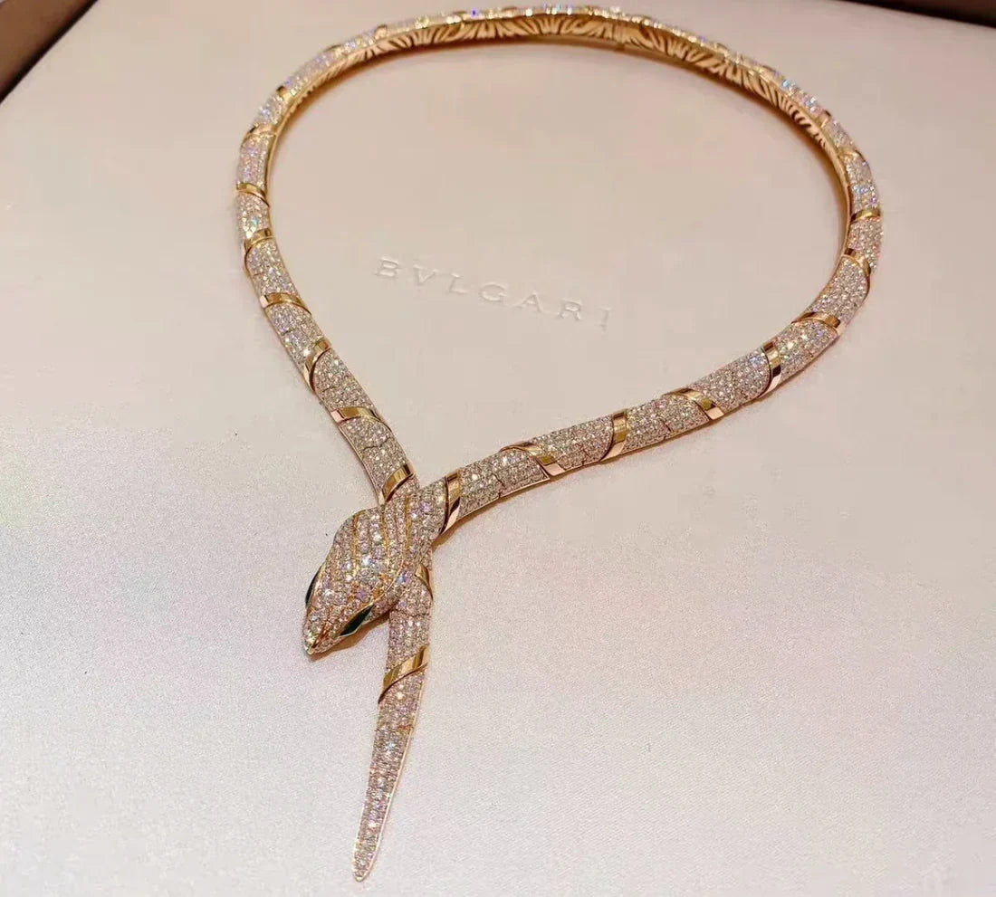 [✨Veyra Jewelry✨]HAUTE COUTURE GOLD SERPENTI NECKLACE