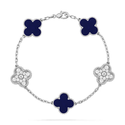 [Veyra Jewelry]New CLOVER 5 MOTIF LAPIS LAZULI BRACELET COLLECTION