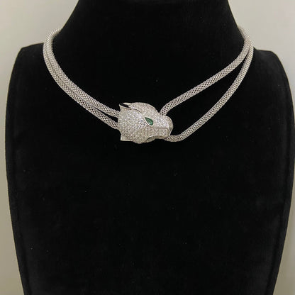¡®Veyra Jewelry¡¯Panther Head Layered Necklace