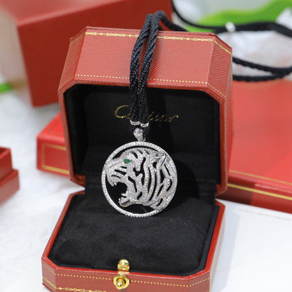 ¡®Veyra Jewelry¡ Openwork Tiger Cord Pendant Necklace