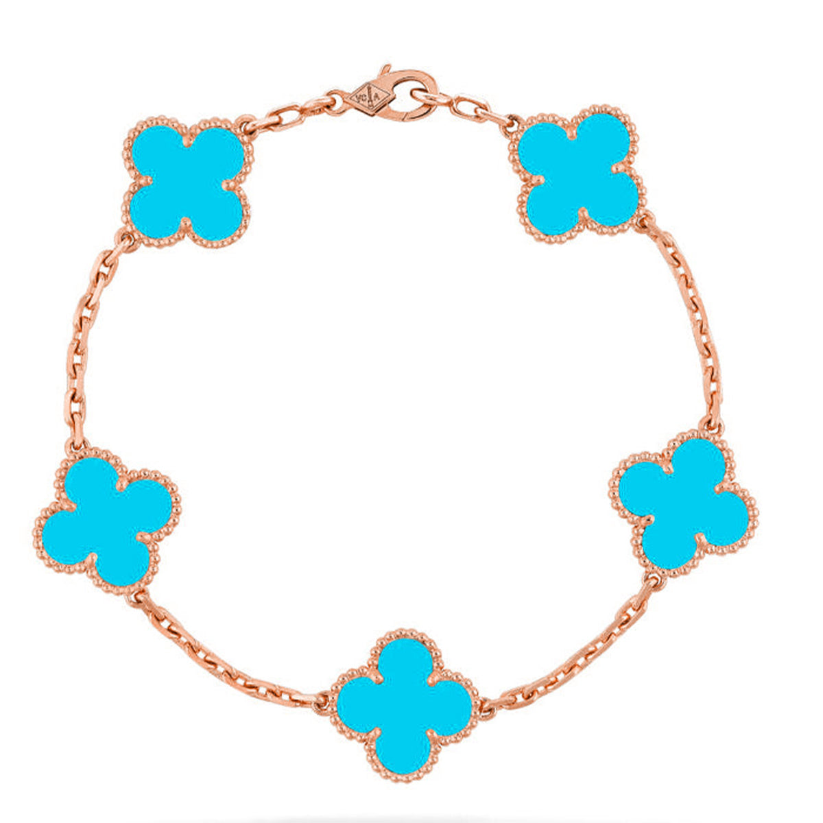 [Veyra Jewelry]New  CLOVER 5 MOTIF TURQUOISE BRACELET COLLECTION